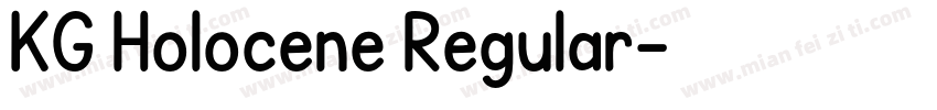 KG Holocene Regular字体转换